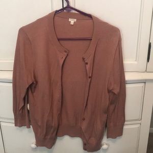 Matching J Crew cardigan and tank set